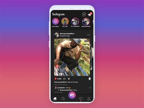 Instagram Redesign Homepage By Daniel Abayomi On Dribbble