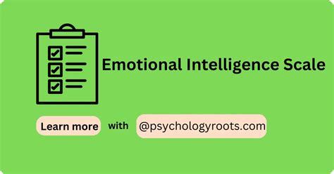 Emotional Intelligence Scale - Psychology Roots