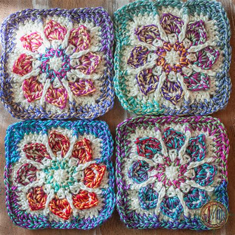 Ravelry Winter Flower Granny Pattern By Madlandia