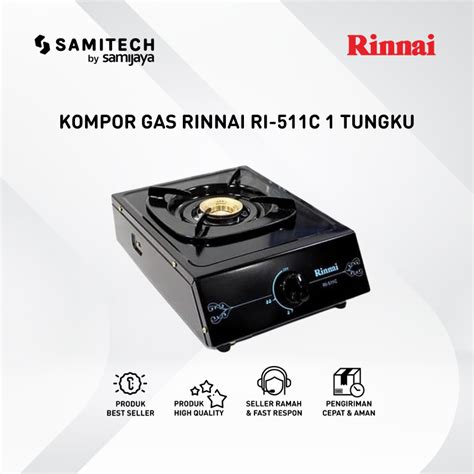 Jual KOMPOR GAS RINNAI 1 TUNGKU RI 511C RI 511 C RI 511C CEFLON