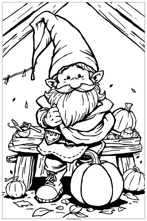 47 Gnome Coloring Pages Free Pdf And Png Printables