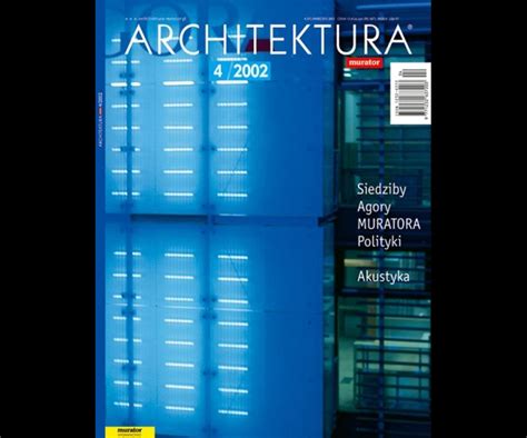 Miesięcznik Architektura 04 2002 Architektura Murator