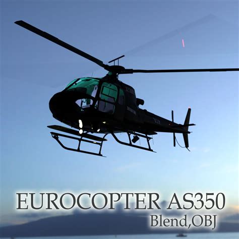 Eurocopter AS350 - 3D Model by nerdadantes