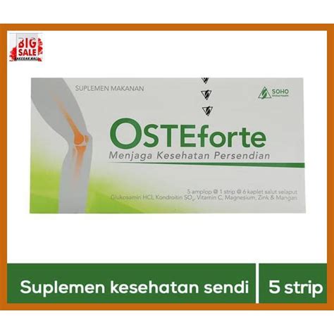 Jual CIUMCAL OSTE FORTE MENJAGA KESEHATAN PERSENDIAN 5STRIP 6