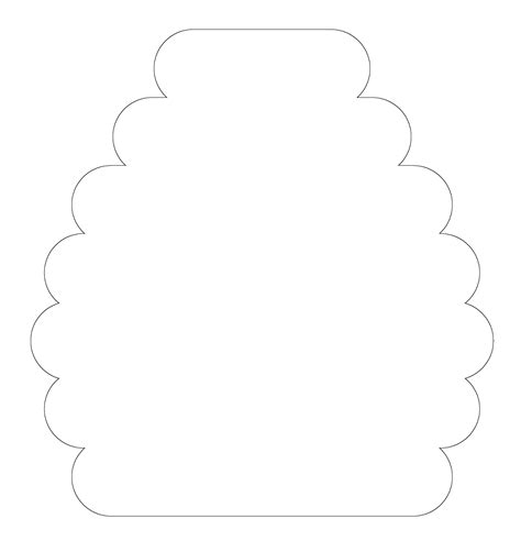 Printable Bee Hive Template