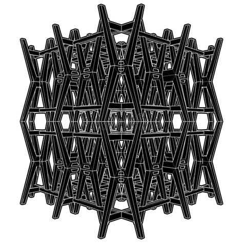Abstract Construction Structure Vector A Vector Illustration Of