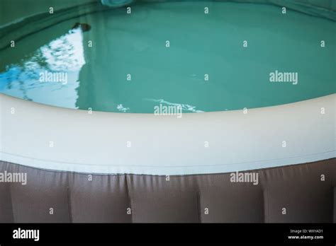 Inflatable Hot Tub Spa Bubble Massage Portable Jacuzzi Home Spa Stock Photo Alamy