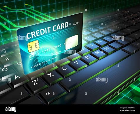 credit card     payment tool digital illustration stock