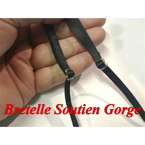 Bretelle Soutien Gorge en mm Noir Pour lingerie Et Vêtements Four