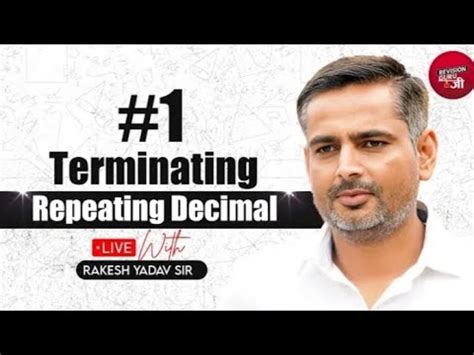 Terminating Decimal Math Concept Rakesh Yadav Sir Youtube