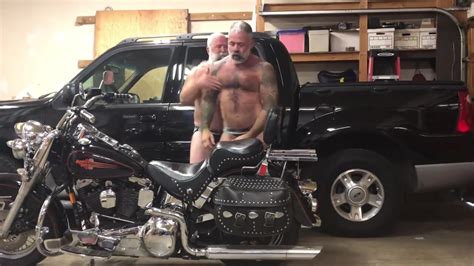 Biker Bear Dads Fuck On A Harley Part Thisvid