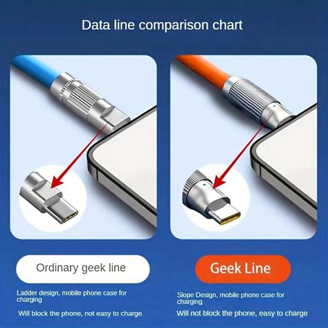 100w Fast Charging Type C Geek Data Cable For Iphone 15 Pro Max/15 Pro/15 Plus/15/Samsung S24 ...