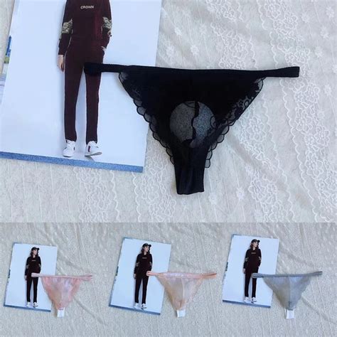 Pochette En Dentelle Sexy G String Bikini Slips Slips Slips Sous V Tements Pour Eur