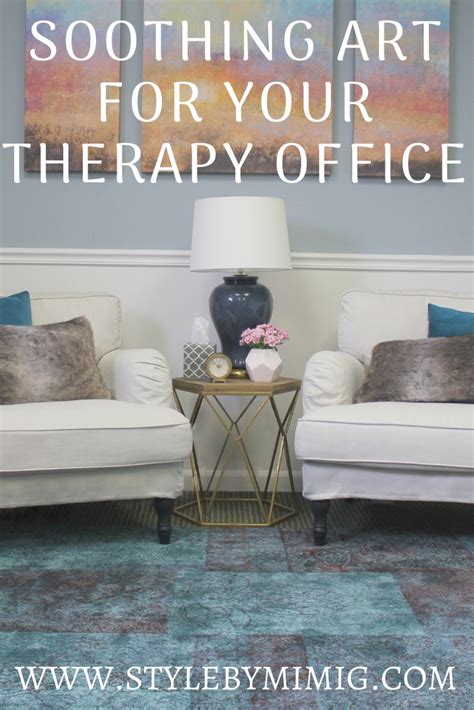 Relaxing Wall Art For Your Therapy Office - Style by Mimi G | Therapy ...