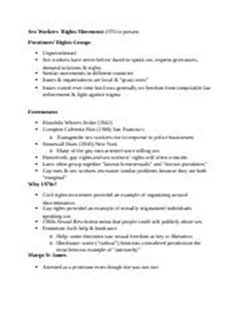 June 2 Lecture Sex Workers Rights Movement Sex Workers Rights Movement 1970 To Present