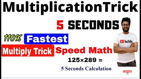 05 Seconds Vedic Mathematics Multiplication Trick How To Multiply 3