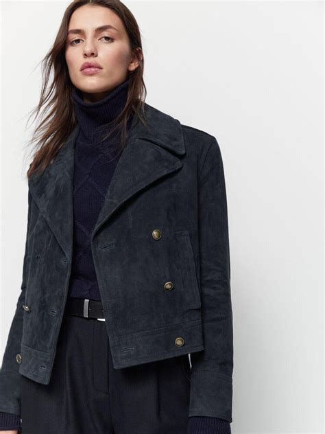 Massimo Dutti Navy Jacket Atelier Yuwaciaojp