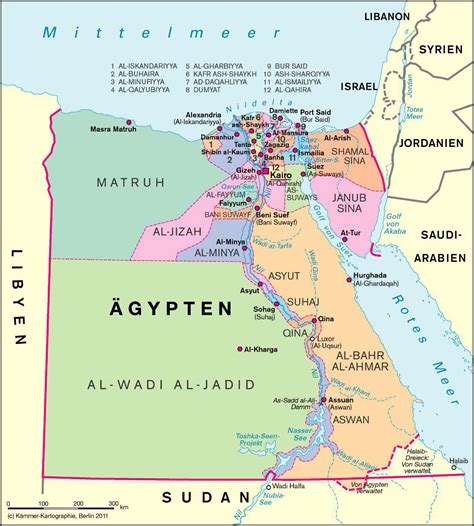 Ägypten Karte