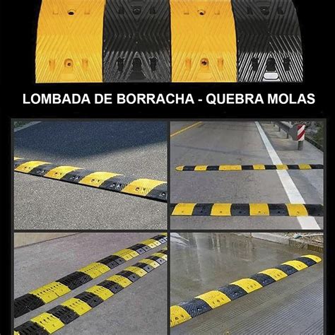 Quebra Molas Tem Hífen - Lombada Borracha Acabamento Lateral Quebra Molas Garagem Estacionamento ...