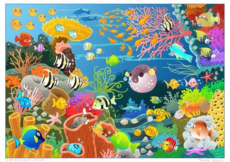 original artwork coral reef  jigsaw puzzleglicee catawiki