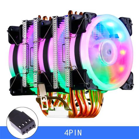 IWONGOU кулер для процессора 2011 6 heat pipes cpu cooler am4 4pin ...