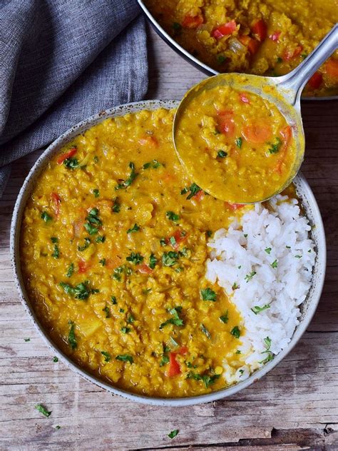 Red Lentil Dahl (Best Recipe) - Elavegan