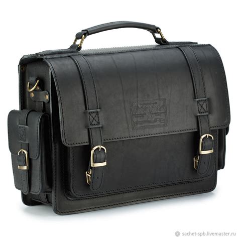Кожаный портфель "Трансформер" (чёрный) – купить на Ярмарке Мастеров ...