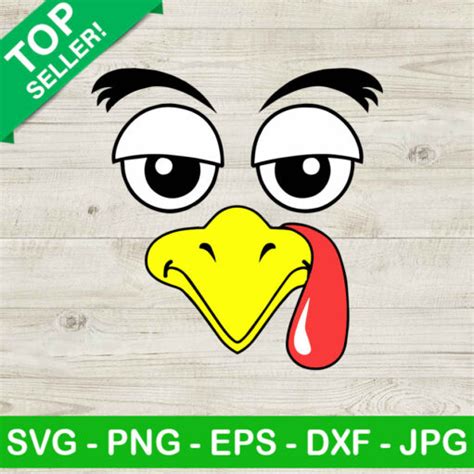 Turkey Face Svg Thanksgiving Svg Turkey Svg