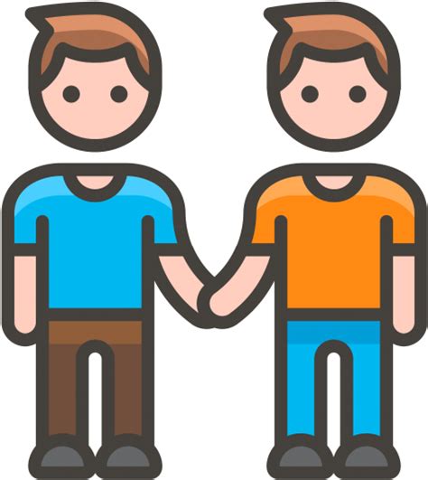 Two Men Holding Hands Emoji Clipart Full Size Clipart 2747673