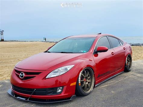 2009 Mazda 6 With 19x95 30 Work D9r And 23540r19 Hankook Kinergy Gt