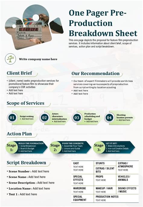 Product One Pager Template Prntbl Concejomunicipaldechinu Gov Co