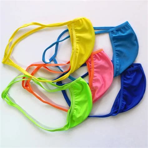 Hot Mens Sexy String Pouch Thong G Swimwear Tricot Triangle Back