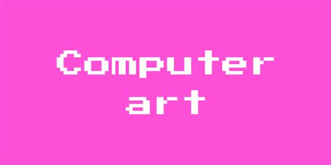 computer art digital art glossary