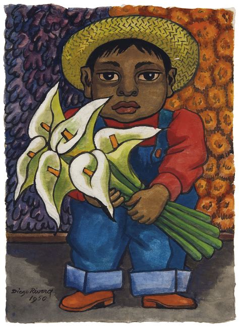 Diego Rivera (1886-1957) Niño con alcatraces signed and dated ‘Diego