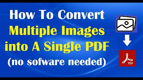 How To Convert Multiple Images Into A Single PDF YouTube