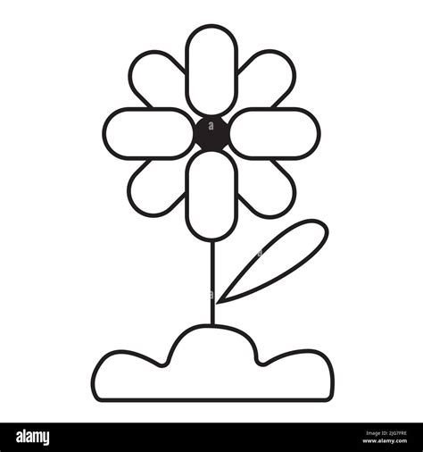 Un vector de icono de la flor plantilla del logotipo de la ilustración