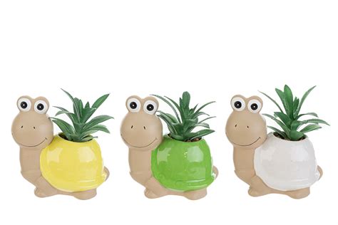 Tartaruga Piantina Artificiale Col Ass X H Cm Pz Fratelli Arienzo