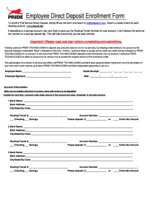Free printable direct deposit form bank of america, Download Free ...