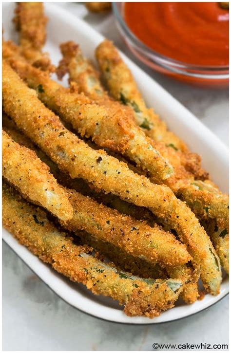 Crispy Fried Green Beans Cakewhiz