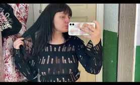 See Through Try On Haul Transparent Lingerie And Garment Try On Haul At The Mall Videos