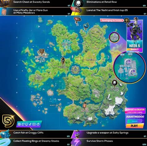 Carte de triche des défis Fortnite Semaine 5 Saison 3 Dexerto fr