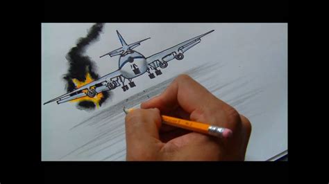 Realistic Plane Crash Drawing - kellarintotuuksia