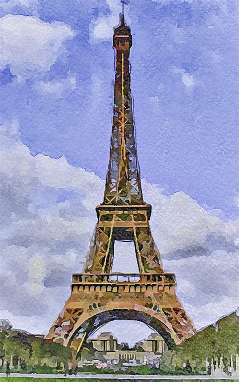 Paris Eiffel Tower 2 Digital Art By Yury Malkov Fine Art America