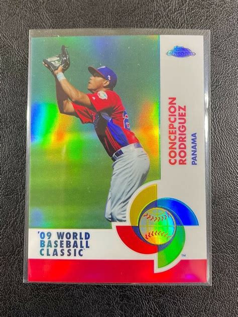 Topps Chrome Red Refractor World Baseball Classic Concepcion