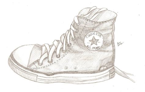 Converse Shoe Sketch at PaintingValley.com | Explore collection of ...