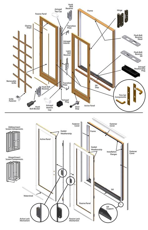 Patio Door Frame Parts