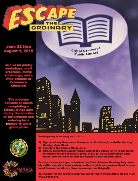 Pin By City Of Commerce Public Librar On Library Program Flyers