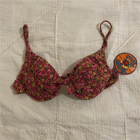 Gorgeous Vintage Floral Bikini Top From The S With Depop