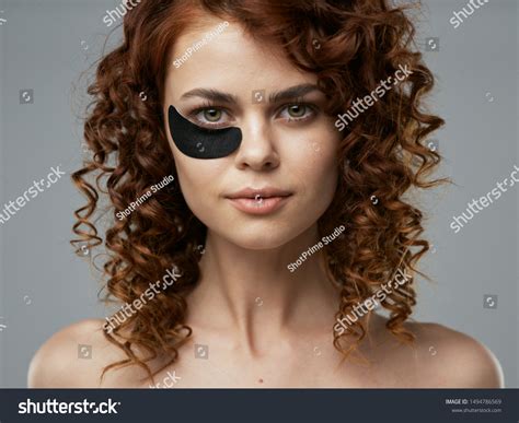 Beautiful Woman Curly Hair Naked Shoulders Stock Photo Shutterstock