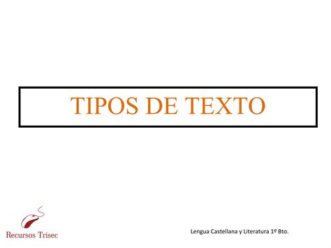 Tipos De Textos Ppt